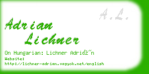 adrian lichner business card